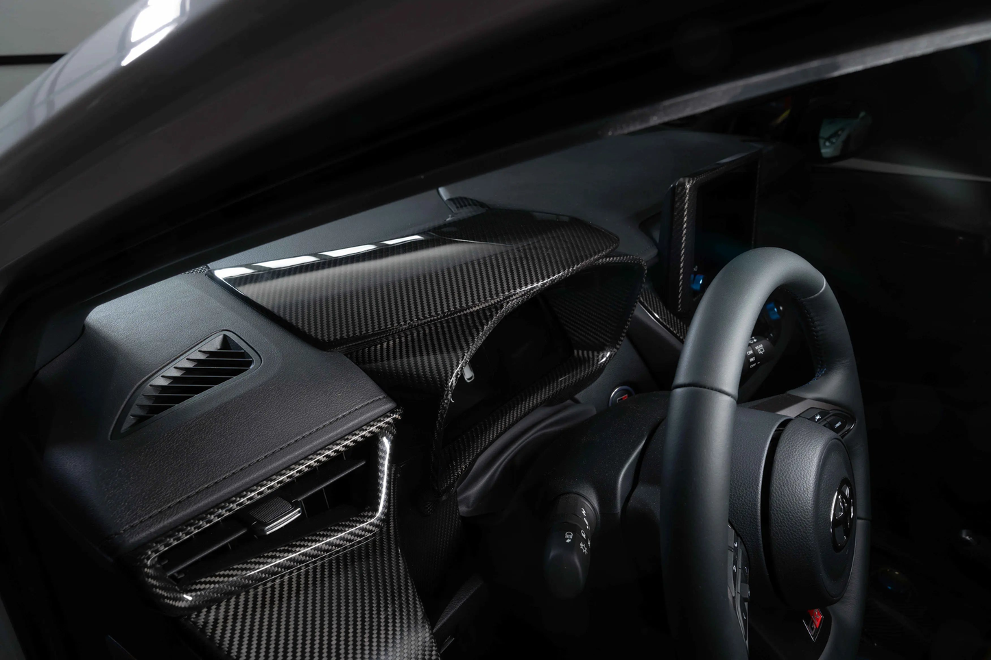 Dry Carbon Fiber Upper Cluster Cover for Toyota GR Corolla 2023+