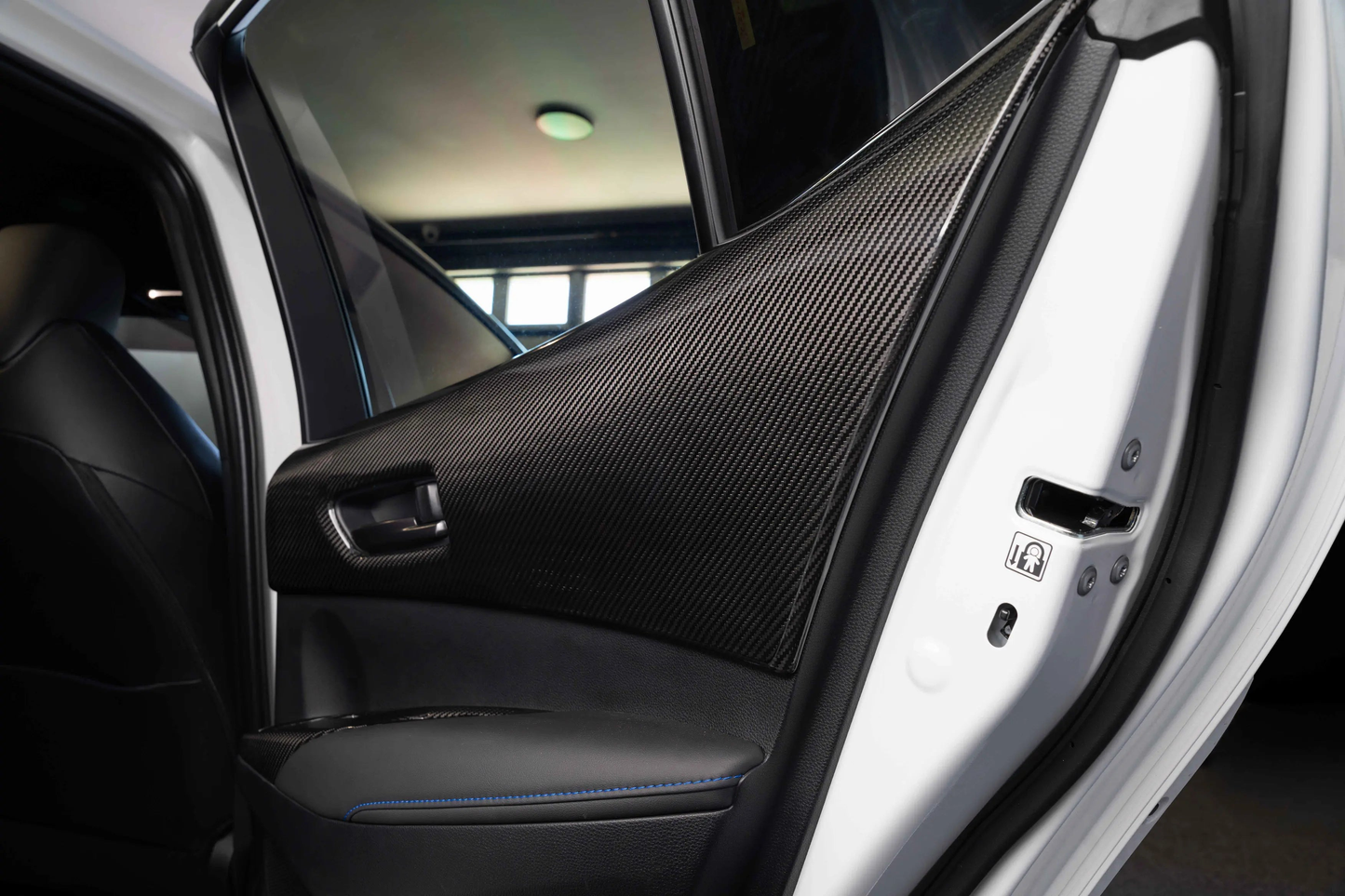 Dry Carbon Fiber Interior Door Panel Covers (4PCS) for Toyota GR Corolla 2023+