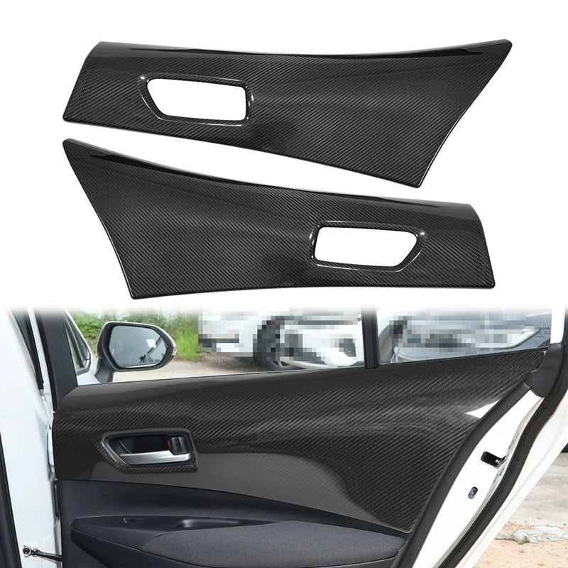 Create Carbon Carbon Fiber Rear Door Panels for 2023-2025 Toyota Corolla GR | Dry Carbon Fiber Rear Door Handle Panels