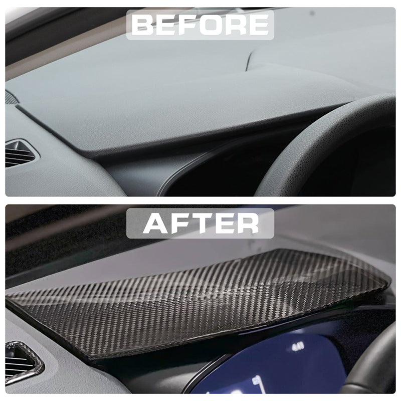 Carbon Fiber Dashboard Cover for 2023-2025 Toyota Corolla GR | Dry Carbon Fiber Instrument Cluster Sunshade Cover