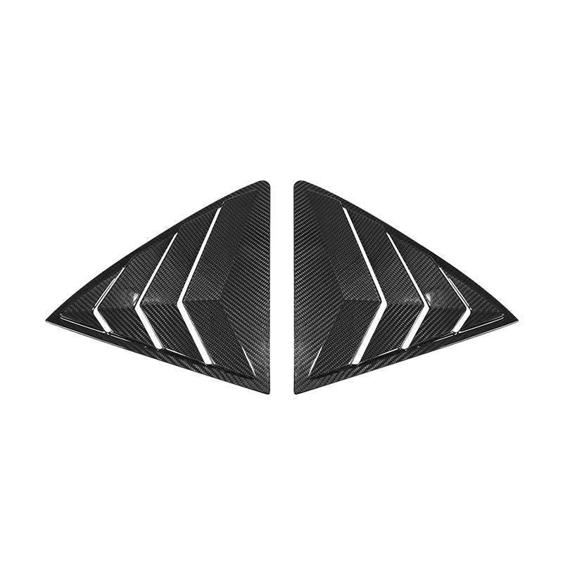 Carbon Fiber C-Pillar Rear Window Trim for 2023-2025 Toyota Corolla GR | GR Carbon Fiber Rear Triangle Louver Panels