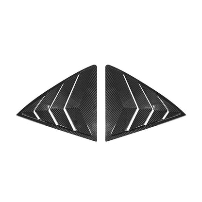 Carbon Fiber C-Pillar Rear Window Trim for 2023-2025 Toyota Corolla GR | GR Carbon Fiber Rear Triangle Louver Panels