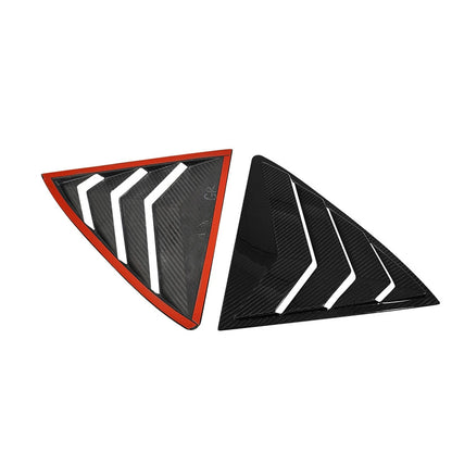 Carbon Fiber C-Pillar Rear Window Trim for 2023-2025 Toyota Corolla GR | GR Carbon Fiber Rear Triangle Louver Panels