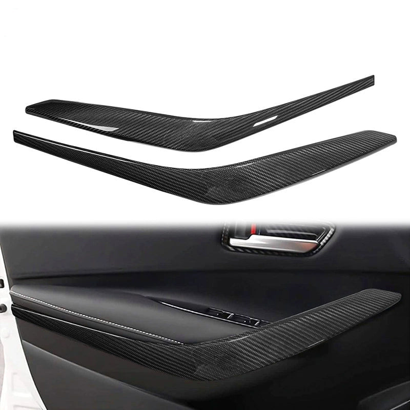 Premium Dry Carbon Fiber Front Door Trim Covers for 2023+ GR Corolla - Set of 2