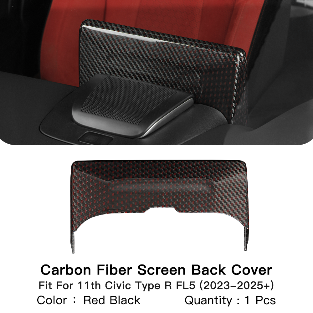 Create Carbon Dry Carbon Fiber Center Screen Back Cover (1PC) for HONDA CIVIC Type R FL5 2023+