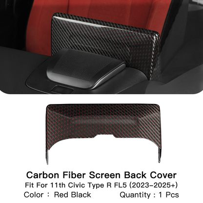 Create Carbon Dry Carbon Fiber Center Screen Back Cover (1PC) for HONDA CIVIC Type R FL5 2023+
