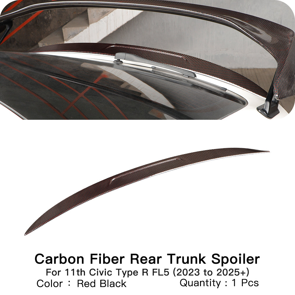 Create Carbon Dry Carbon Fiber Ducktail Spoiler for HONDA CIVIC Type R FL5
