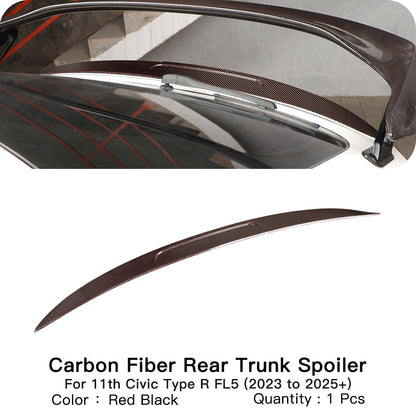 Create Carbon Dry Carbon Fiber Ducktail Spoiler for HONDA CIVIC Type R FL5