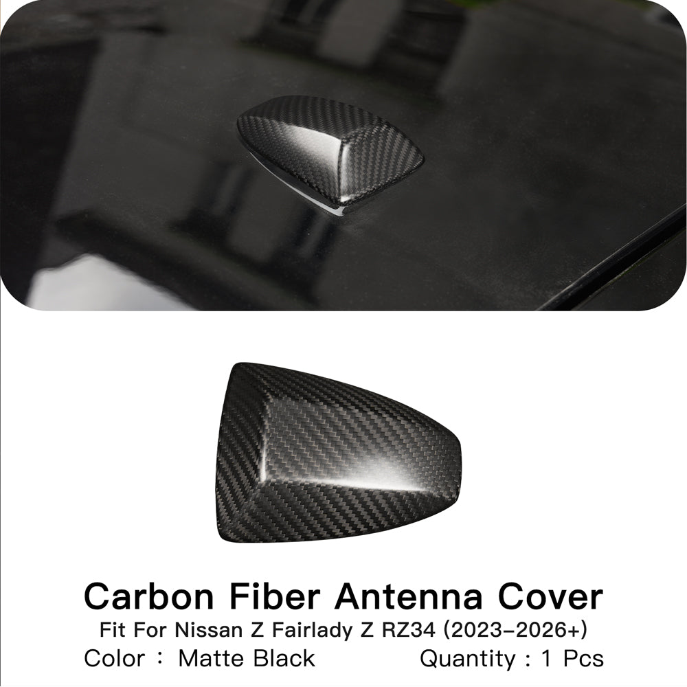 Create Carbon Dry Carbon Fiber Shark Fin Antenna Base Cover Trim for Nissan Z 400Z RZ34 Fairlady Z 2023+