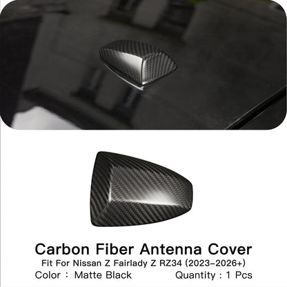 Create Carbon Dry Carbon Fiber Shark Fin Antenna Base Cover Trim for Nissan Z 400Z RZ34 Fairlady Z 2023+