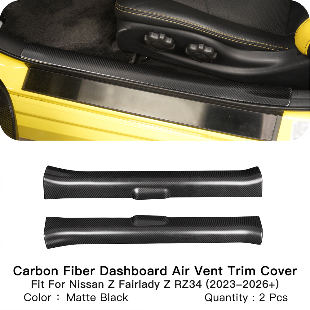 Nissan Z Dry Carbon Fiber Door Sill Covers for Nissan Z RZ34 2023+