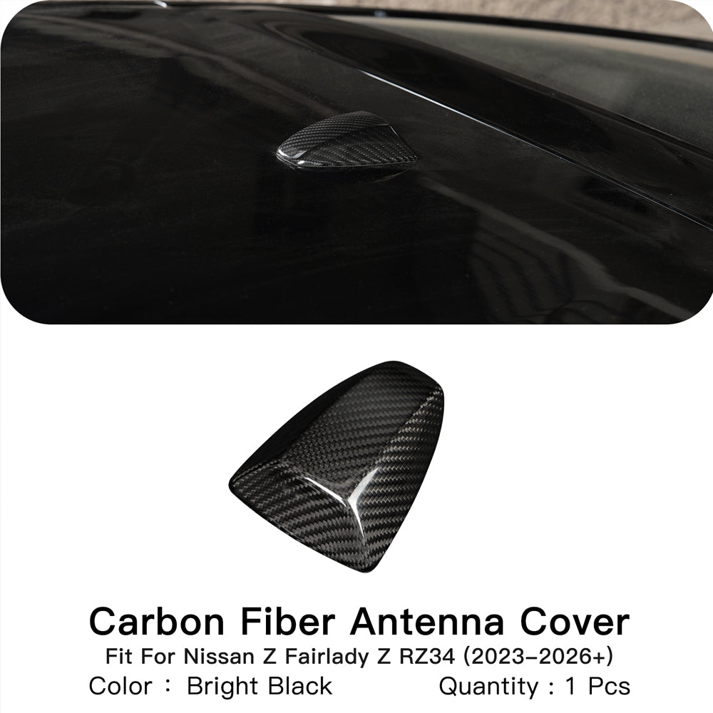 Create Carbon Dry Carbon Fiber Shark Fin Antenna Base Cover Trim for Nissan Z 400Z RZ34 Fairlady Z 2023+