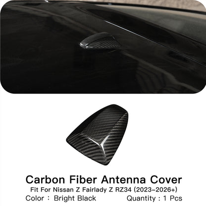 Create Carbon Dry Carbon Fiber Shark Fin Antenna Base Cover Trim for Nissan Z 400Z RZ34 Fairlady Z 2023+