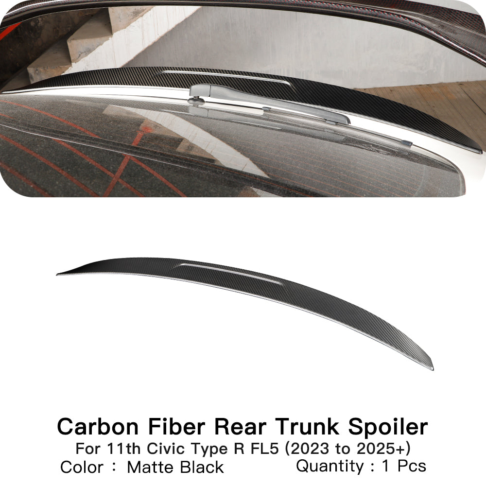 Create Carbon Dry Carbon Fiber Ducktail Spoiler for HONDA CIVIC Type R FL5