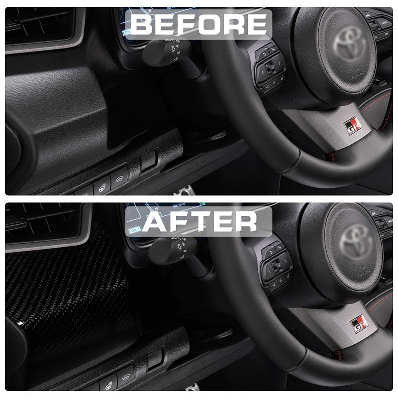 Sleek Carbon Fiber Interior Trim for Toyota GR Corolla | Left AC Panel Below Dashboard