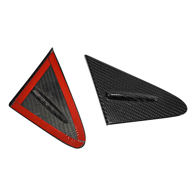 Sleek Dry Carbon Fiber A-Pillar Window Trim for Toyota Corolla GR 2023-2025 | Triangle Window Accent