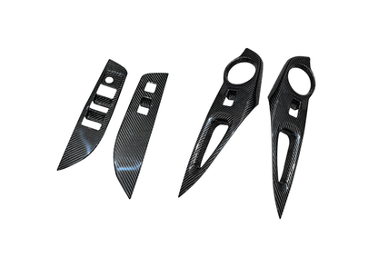 Toyota GR Corolla dry carbon door switch panel covers