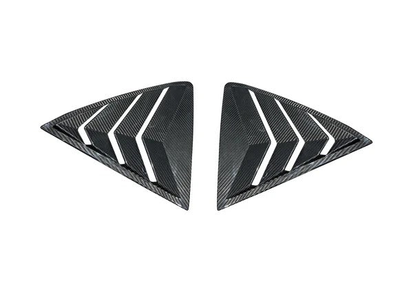 Toyota GR Corolla dry carbon rear window louver covers