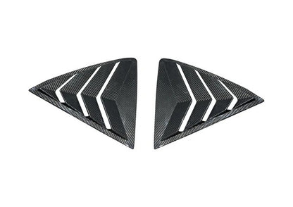 Toyota GR Corolla dry carbon rear window louver covers