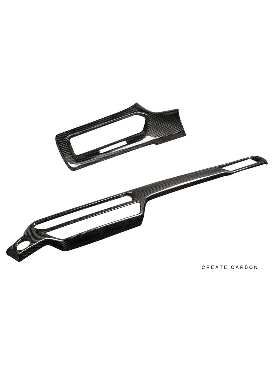 CREATE CARBON | Acura Integra Type S DE5 Dashboard Trim Set, 2-Piece – Dry Carbon Fiber