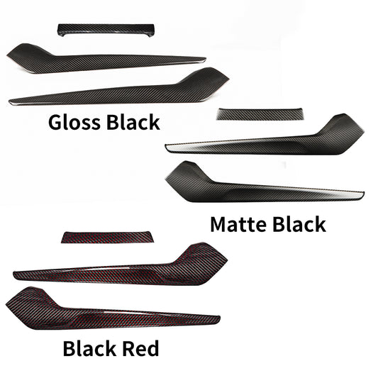 Dry Carbon Fiber Center Console Side Trim Covers (3-Piece Set) for 11th Gen Civic & Type R FL5 | Ultra-Thin Genuine Carbon Fiber Interior Upgrade