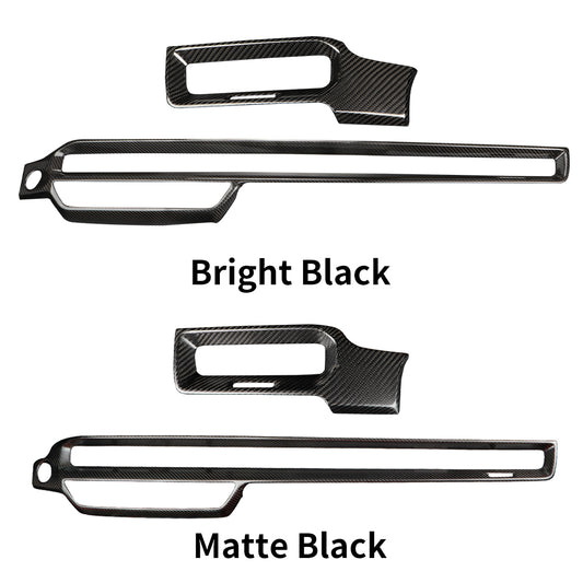 Dry Carbon Fiber Dashboard Air Vent Outlet Frame Trim for 11th Gen Civic & Type R FL5 (LHD) | Real 3K Carbon Interior Upgrade