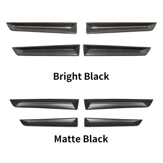 Dry Carbon Fiber Interior Door Panel Cover Trims for 11th Gen Civic & Type R FL5 | Real 3K Carbon Fiber Door Armrest Accent Kit