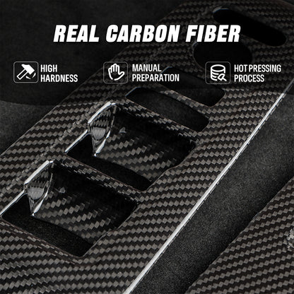 CREATE CARBON Dry Carbon Fiber Window Switch Panel Covers 4-Piece Set for Honda Civic FL / Civic Type R FL5