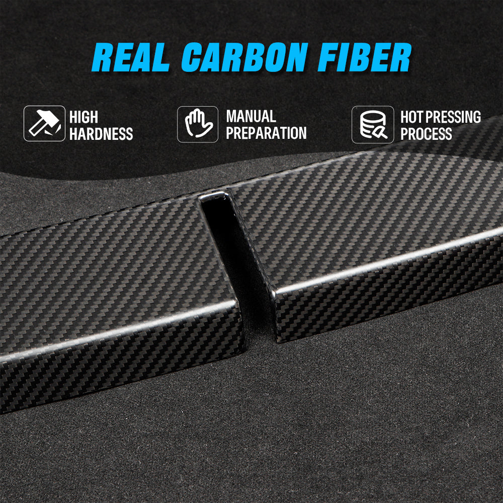 Dryvon Real Dry Carbon Fiber Frunk Sill Protector Cover for Tesla Cybertruck 2024+ Front Trunk Edge Guard Trim