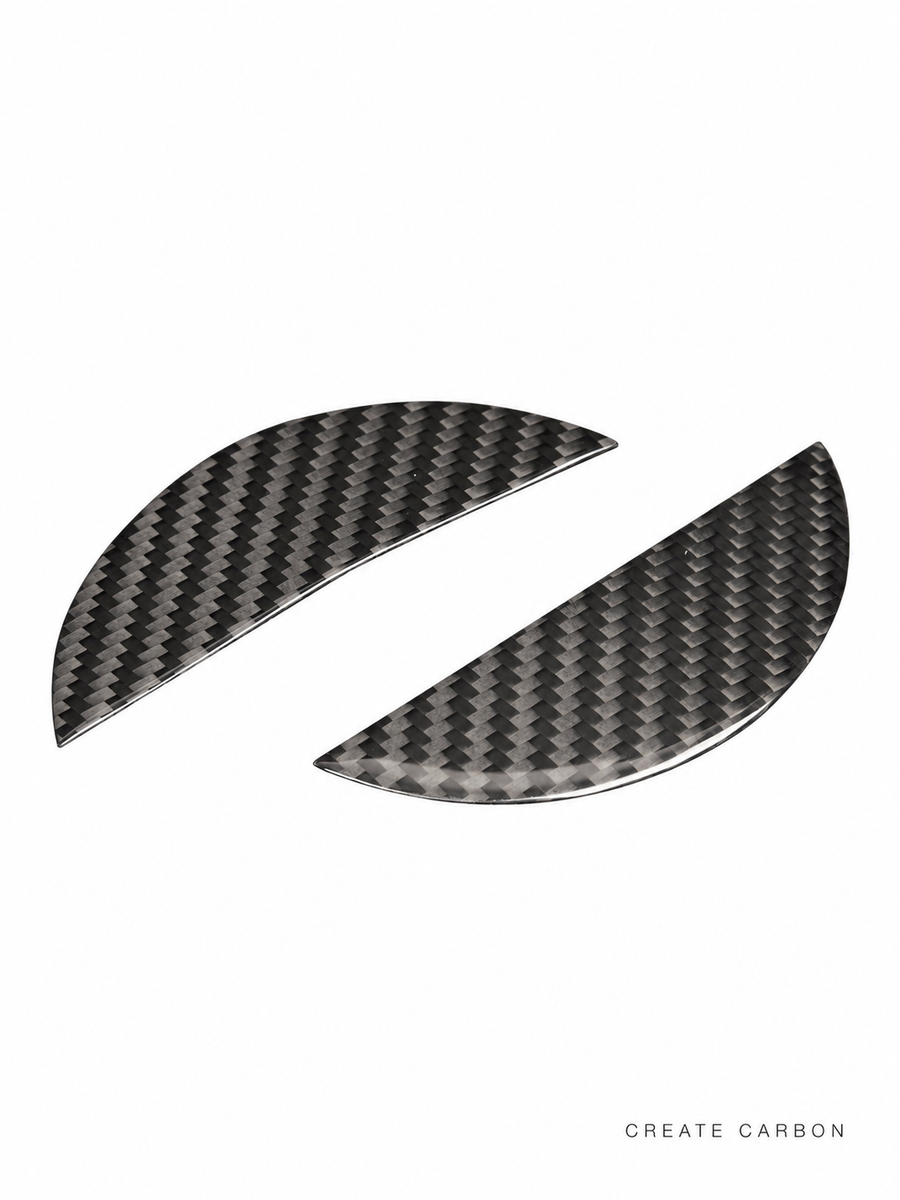 CREATE CARBON Nissan Z RZ34 Dry Carbon Fiber Emblem Insert Overlays (2023+, 2-Piece)