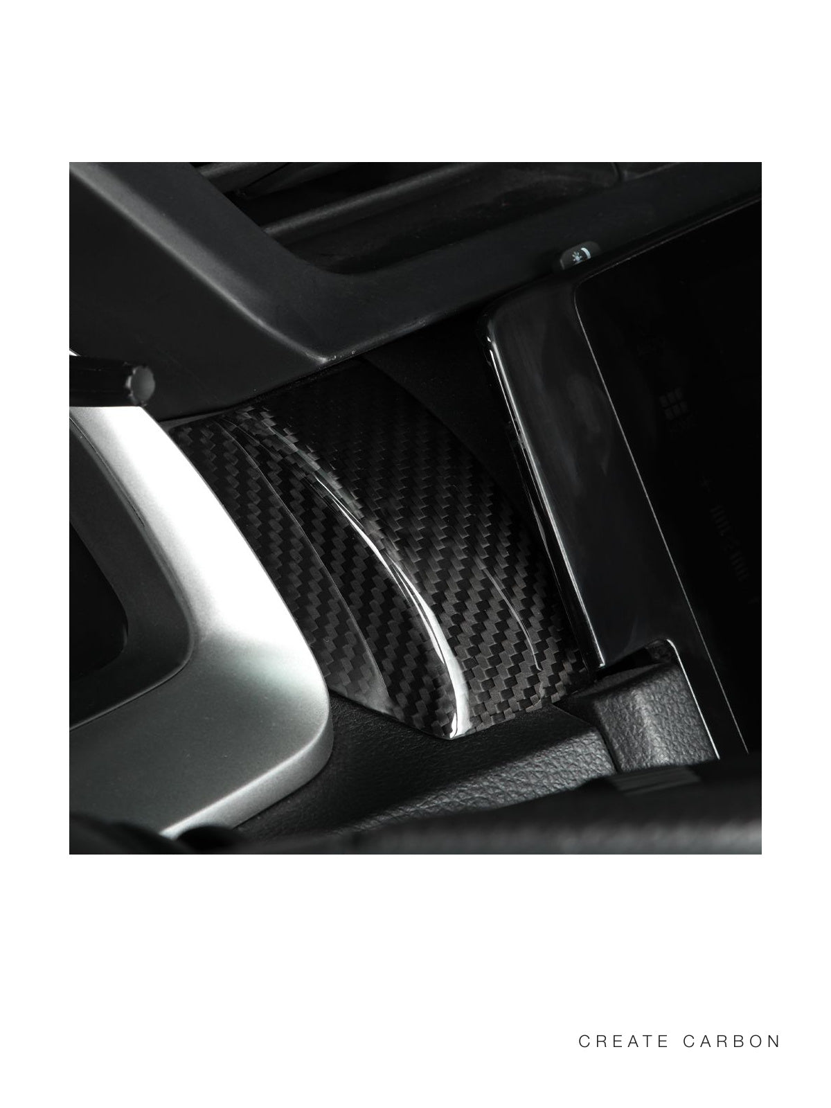 CREATECARBON dry carbon fiber dashboard panel trim for 2017–2021 Honda Civic Type R FK8 LHD – detail view 4
