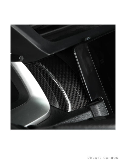 CREATECARBON dry carbon fiber dashboard panel trim for 2017–2021 Honda Civic Type R FK8 LHD – detail view 4