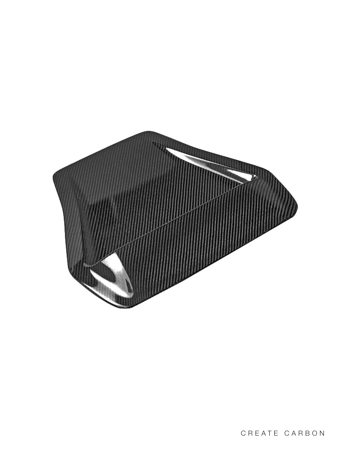 CREATECARBON dry carbon fiber hood scoop vent cover for 2017–2021 Honda Civic Type R FK8 – detail view 3