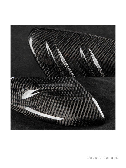 CREATECARBON dry carbon fiber mirror covers for 2017–2021 Honda Civic Type R FK8 – detail view 5