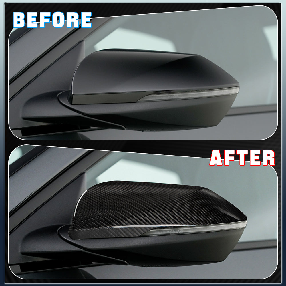 Real Carbon Fiber Side Rearview Mirror Cover For Hyundai Elantra N 2024+
