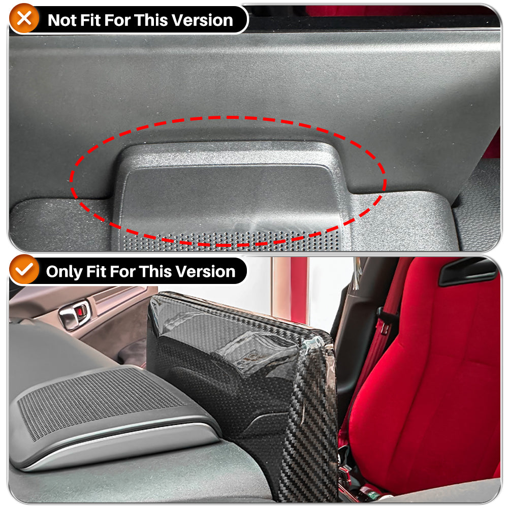 Dry Carbon Fiber Rear Exhaust Upper Trim Cover for Honda Civic Type R FL5 (2023+)