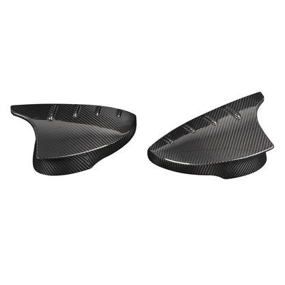 Dry carbon fiber replacement mirror cap weave and finish detail