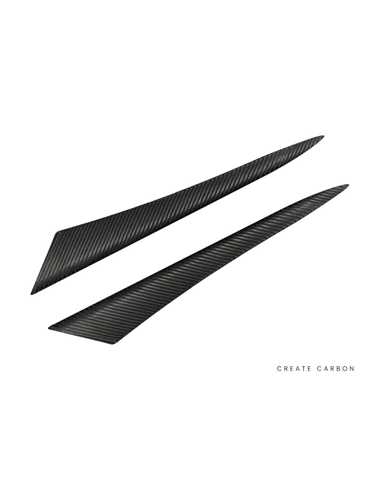 Honda Civic Type R FL5 dry carbon fiber front headlight eyebrow cover set