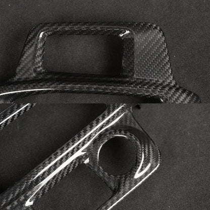 Dry carbon gear shift panel cover installed in a 2026 Honda Prelude BF1 LHD