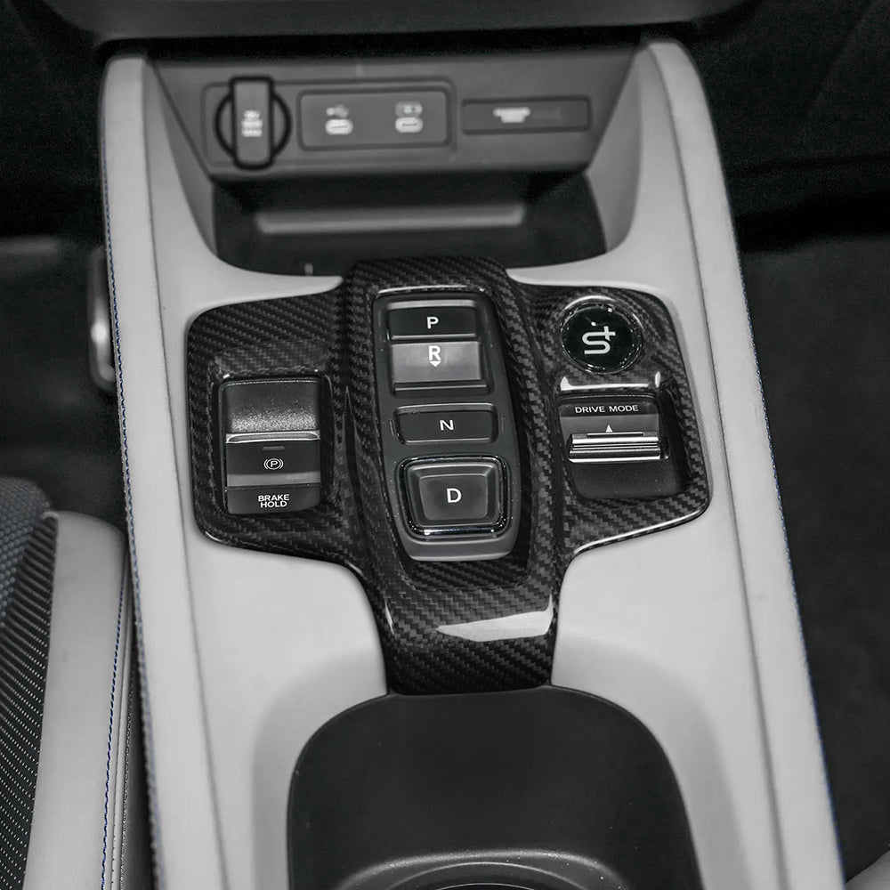 Honda Prelude BF1 dry carbon gear shift panel cover detail