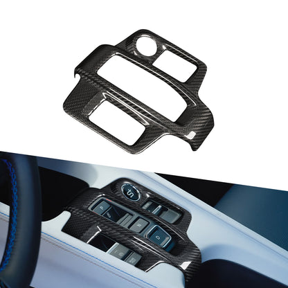 Dry carbon gear shift panel cover for Honda Prelude BF1 left-hand-drive interior