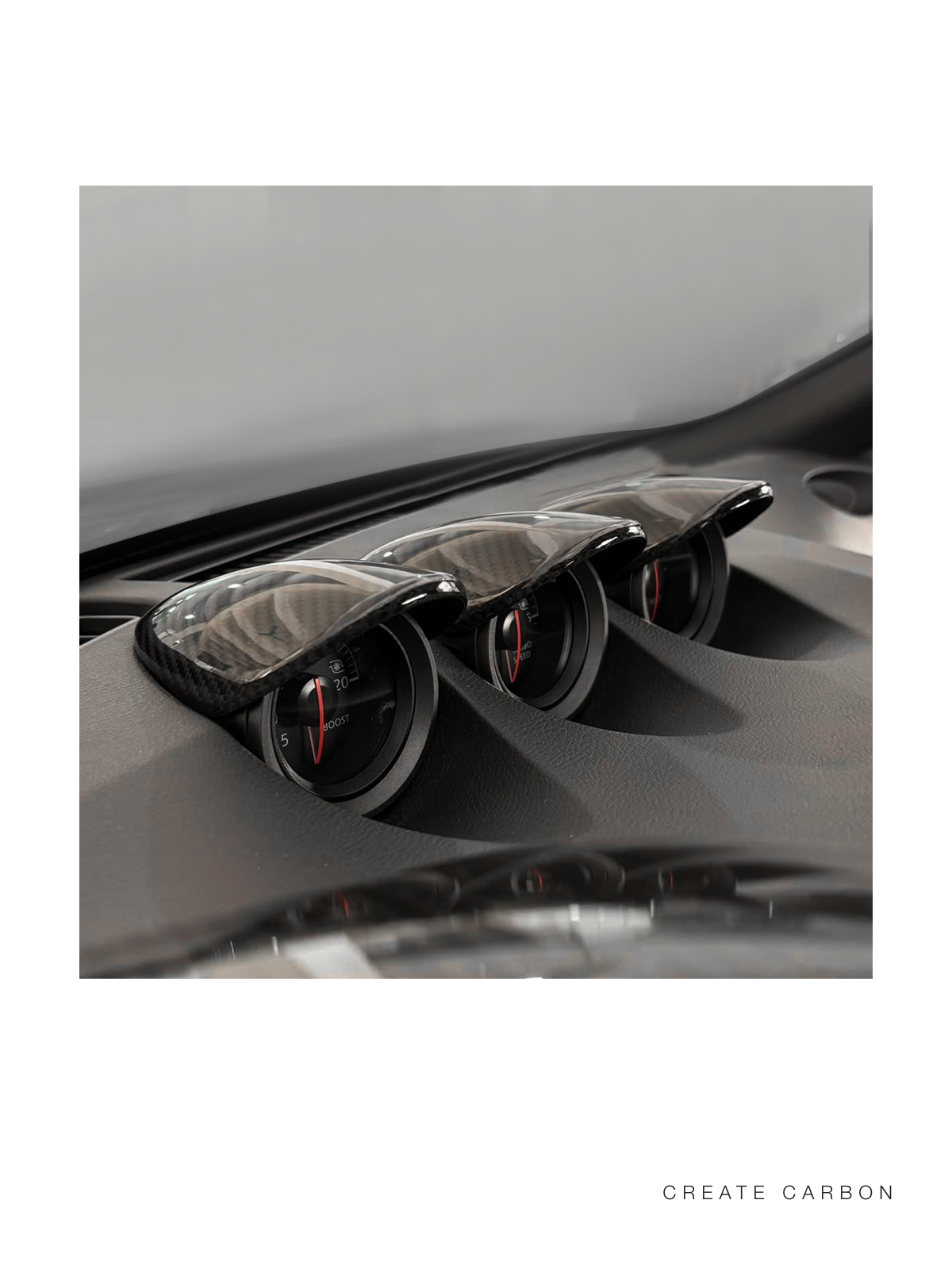Dry carbon fiber center gauge hood cover for 2023+ Nissan Z RZ34 – image 2