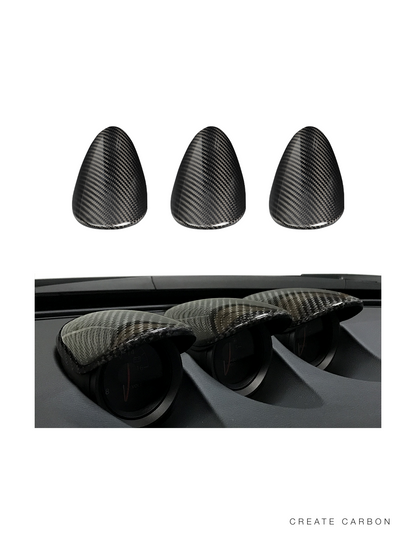Dry carbon fiber center gauge hood cover for 2023+ Nissan Z RZ34 – image 3