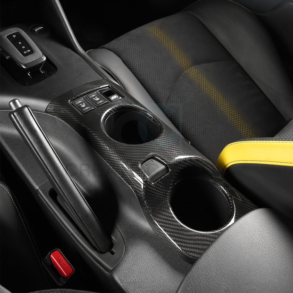 Dry carbon fiber center console cup holder insert for 2023+ Nissan Z RZ34 – image 5