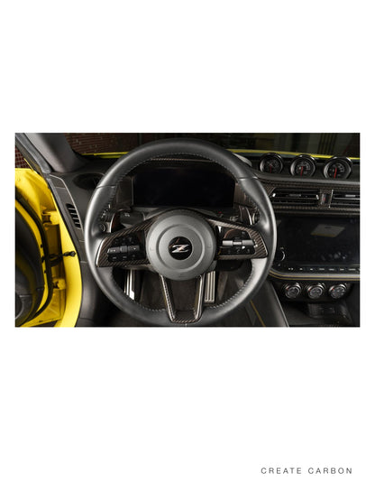 Dry carbon fiber steering wheel trim cover for 2023+ Nissan Z RZ34 – image 2