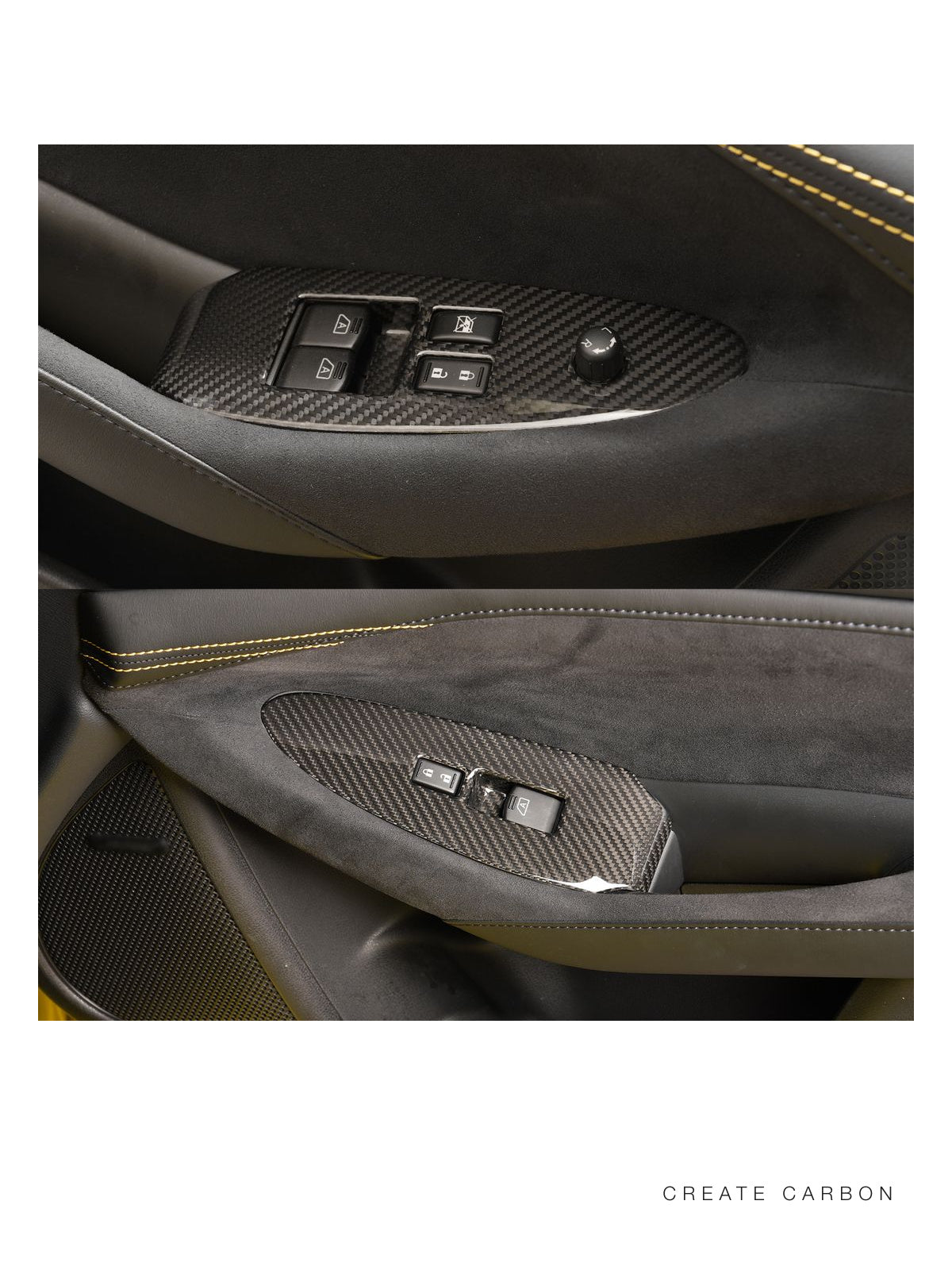 Dry carbon fiber door window switch panel covers for 2023+ Nissan Z RZ34 – image 3