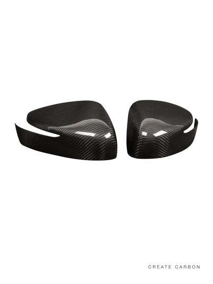 Two-piece dry carbon fiber side mirror covers for 2023+ Nissan Z RZ34
