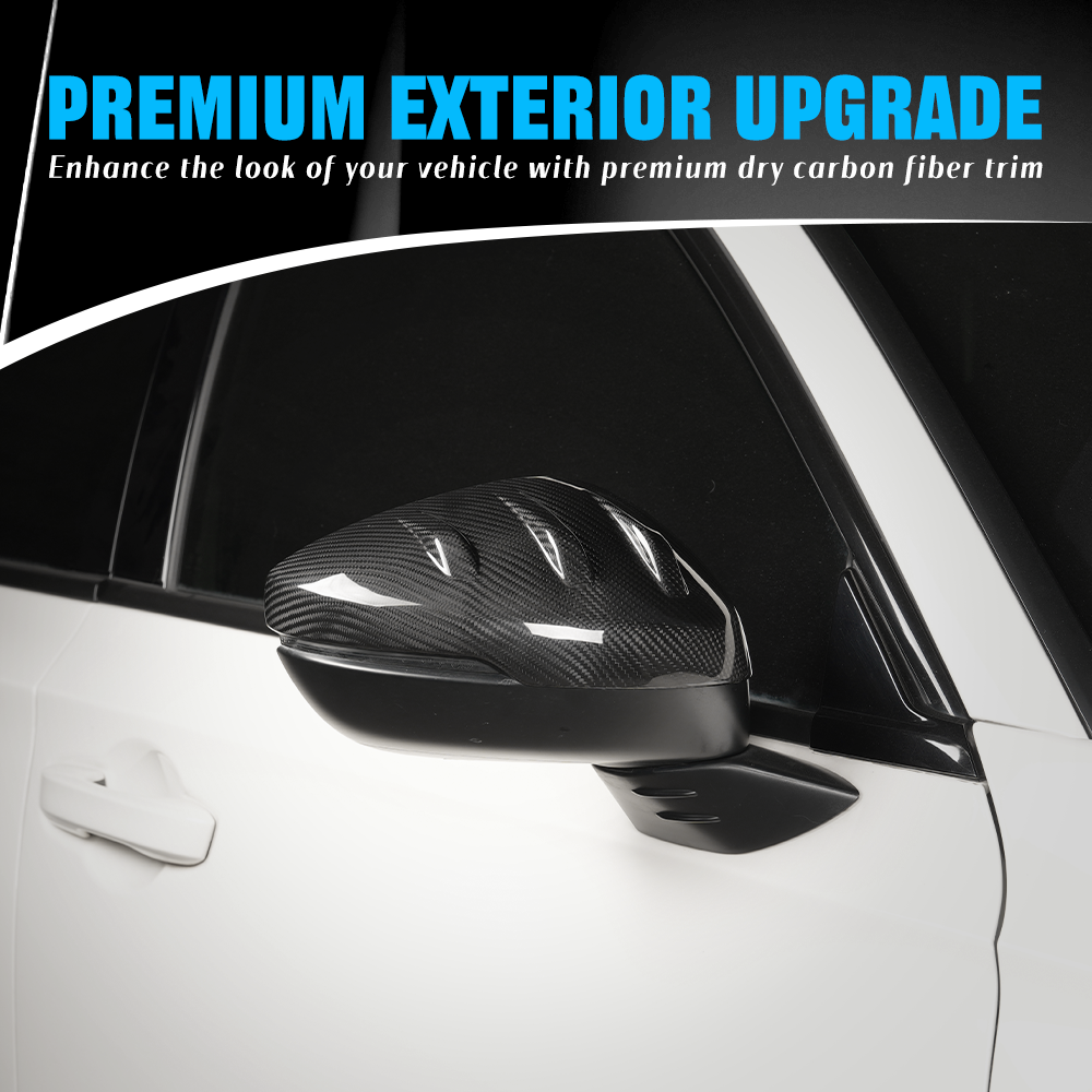 Pair of dry carbon side mirror covers for the 2026 Honda Prelude BF1