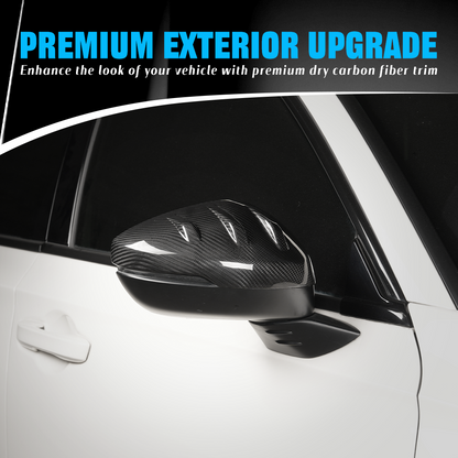 Pair of dry carbon side mirror covers for the 2026 Honda Prelude BF1